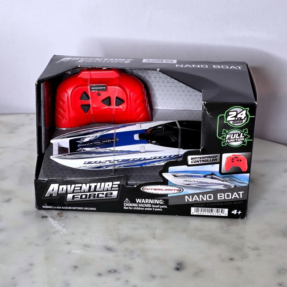 Adventure Force Blue Nano Boat Radio Remote Cntrl RC Saltwater Compat 2.4GHZ NEW